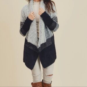 Cozy Open Front Waterfall Cardigan